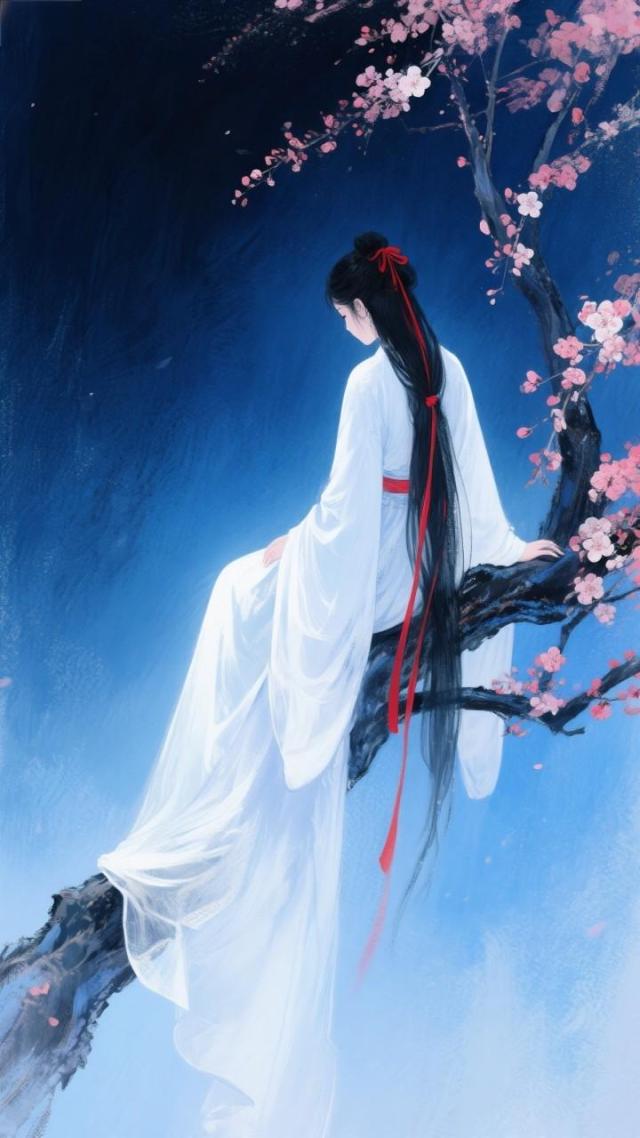 桃花树上