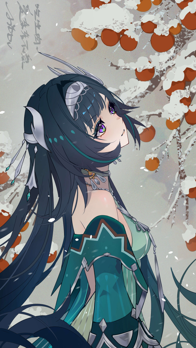 【百日挑战day59】蓝砚 『冬野浮酥』08：00 a.m. 「这就是北方的雪❄️，好美。」
