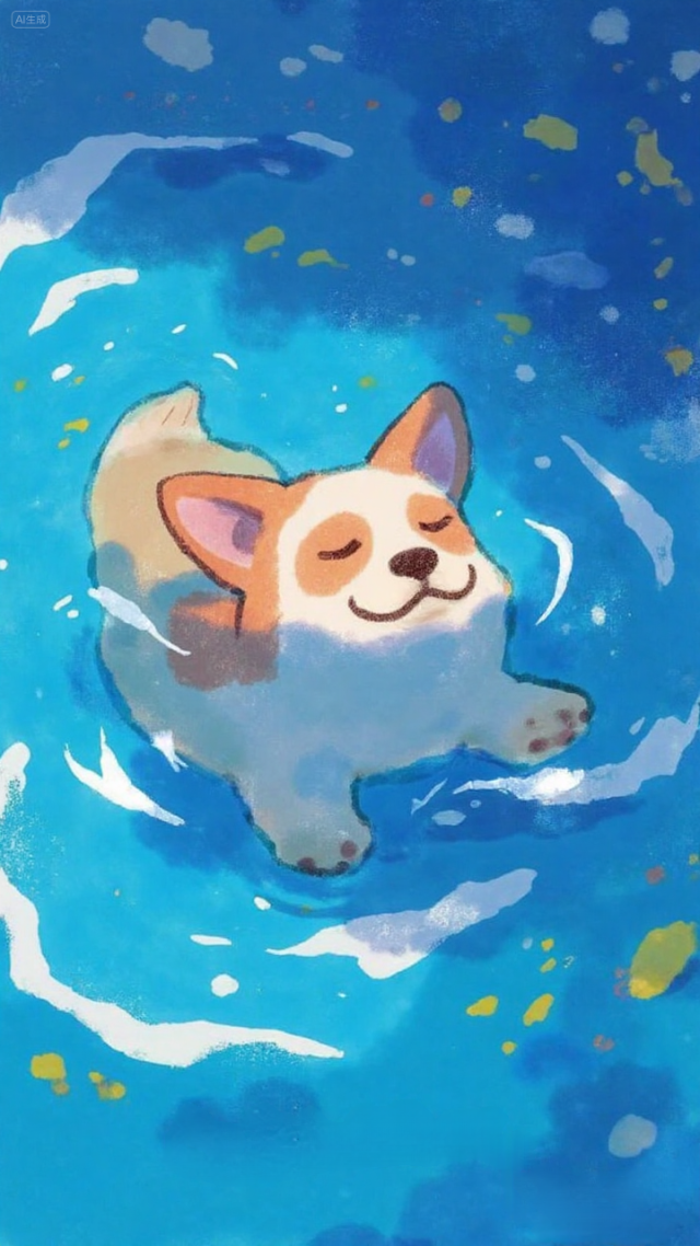 泡澡的汪汪